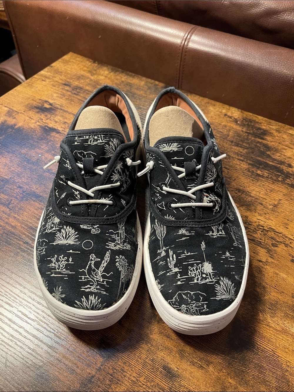 Hey Dude Conway Black Desert Print Boat Shoes for Men